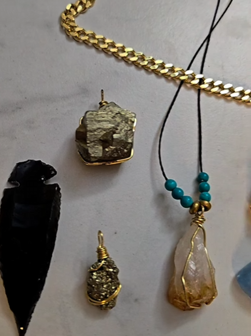 Wire Wrapped Crystal Pendant Collection